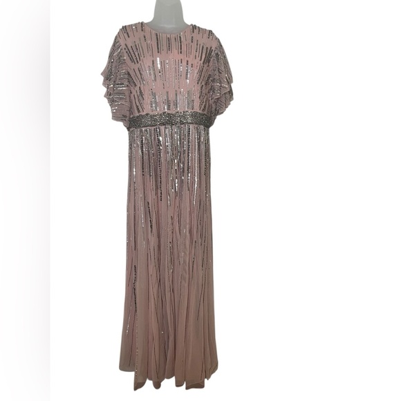 Mac Duggal 93582 Pink Sequin Embellished Gown Size 12 | Formal Evening Dress - Picture 2 of 10